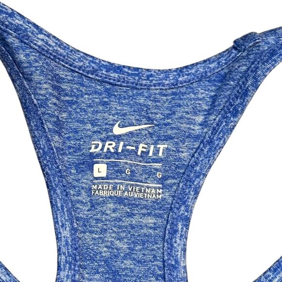 Womens Large Nike Dri-Fit Tank Blue - Picture 2 of 5